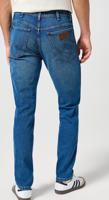 Wrangler River Jeans Hommes Raindrop W31/L32 - Coupe fuselée confortable, denim durable