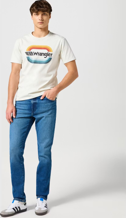 Wrangler River Jeans Hommes Raindrop W31/L32 - Coupe fuselée confortable, denim durable