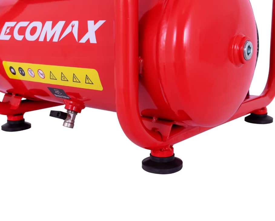 Ecomax - Compresseur d'air silencieux 11 L - 800 W - sans huile