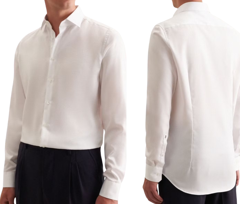 Seidensticker New Kent Business Shirt - Blanc - Taille 40 - Longueur de manche normale - 100% coton