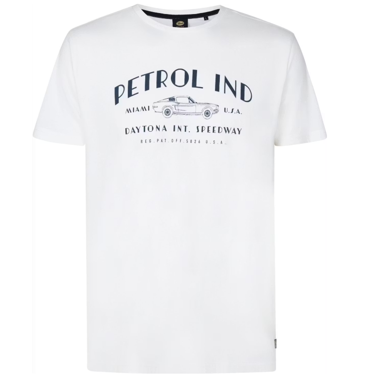 Petrol Industries Classic T-Shirt Homme - Lot de 3 - Blanc, Bleu & Marine - Taille S