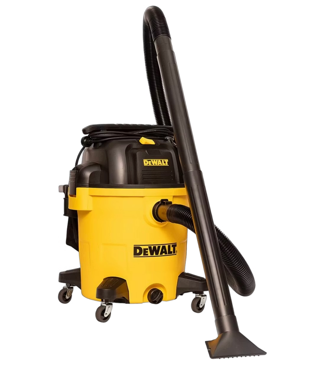 DeWalt - Aspirateur eau et poussière Stealthsonic - 45 l et 960 W - équipé d'un système de réduction du bruit Stealthsonic et d'un filtre à cartouche lavable - pour les chantiers et les ateliers - Polycarbonate jaune