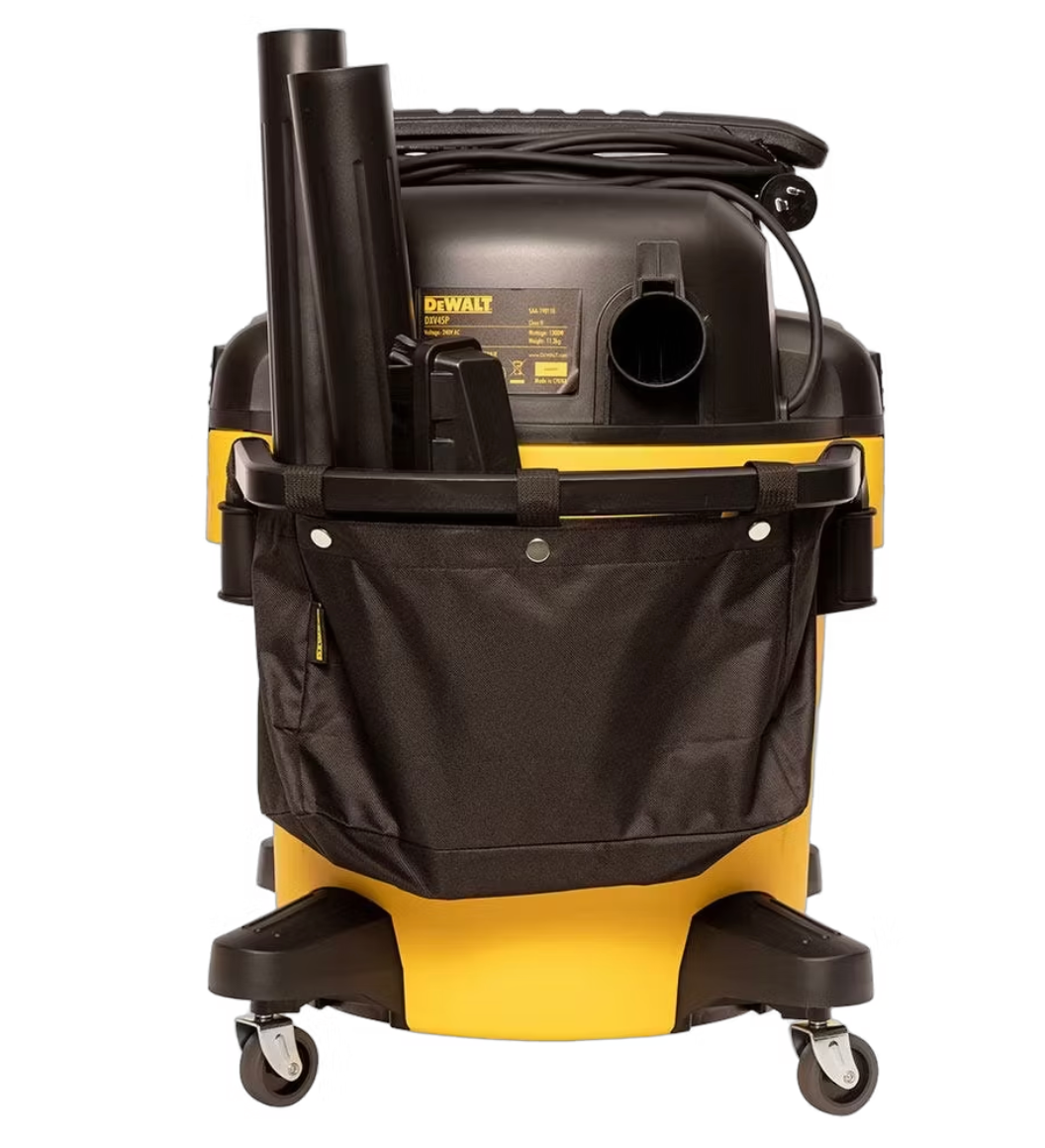 DeWalt - Aspirateur eau et poussière Stealthsonic - 45 l et 960 W - équipé d'un système de réduction du bruit Stealthsonic et d'un filtre à cartouche lavable - pour les chantiers et les ateliers - Polycarbonate jaune