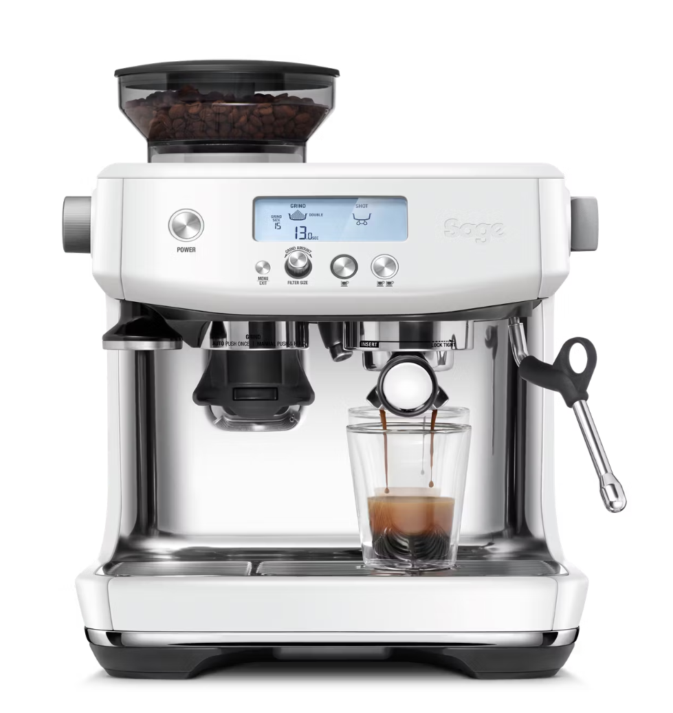 Sage The Barista Pro SES878 - Machine à espresso avec moulin à café - sel de mer acier inoxydable