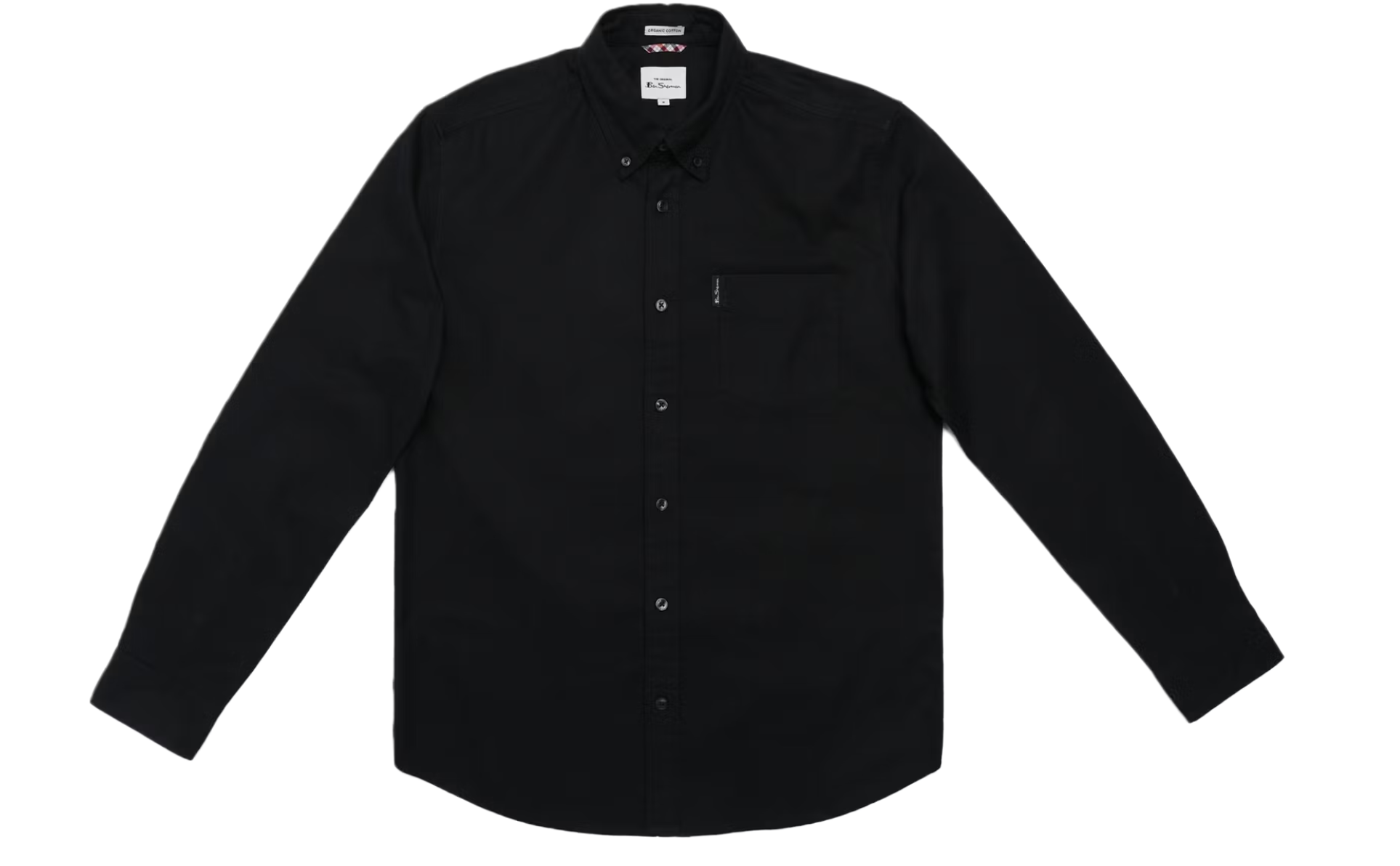 Ben Sherman Signature Oxford Shirt Men | Size S | Black | 100% Organic Cotton