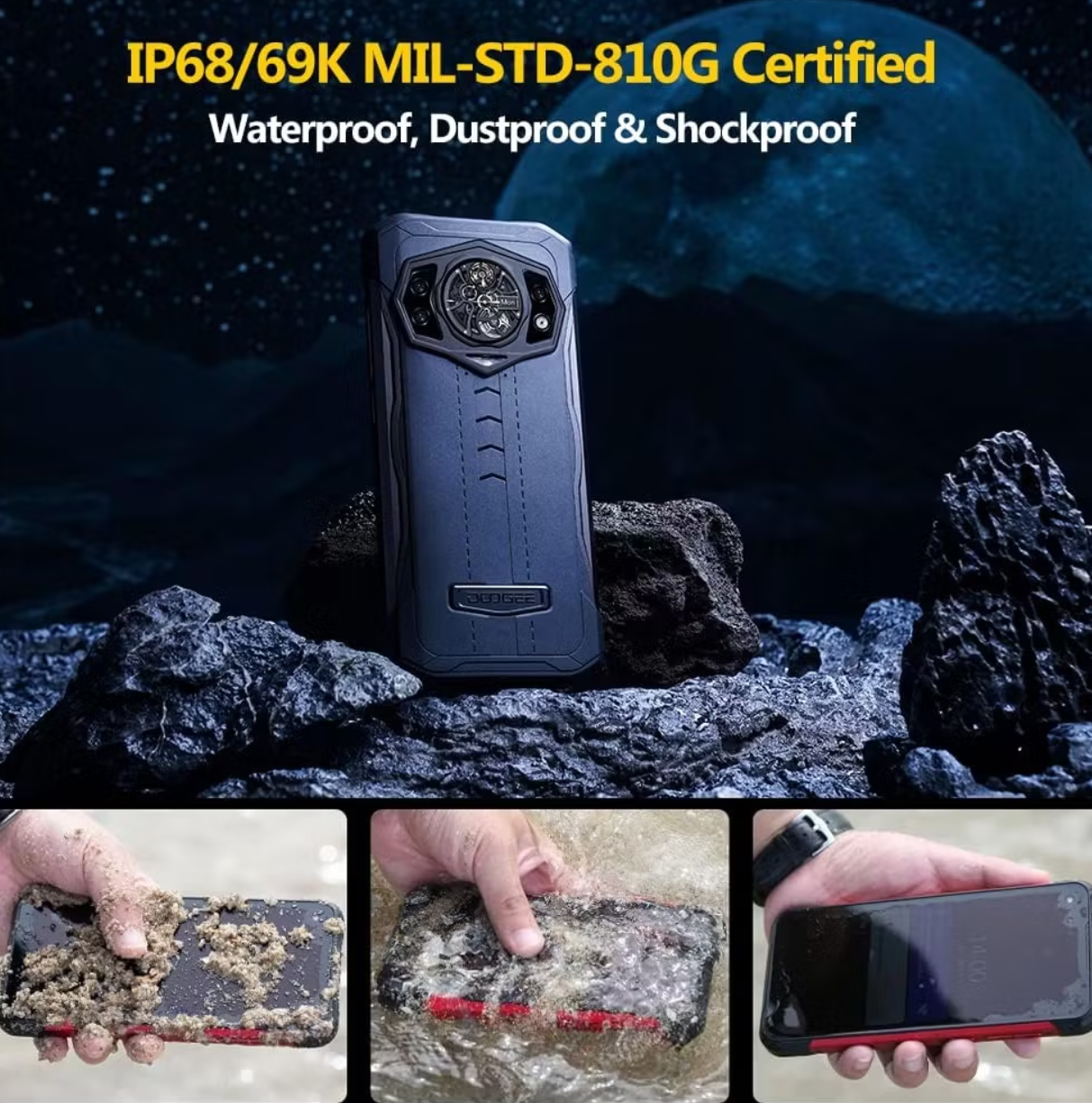 Doogee S98 Smartphone pour l'extérieur | 8 GB RAM | 256 GB Storage | caméra de vision nocturne | 6000 mAh