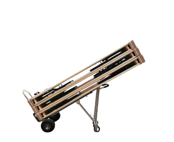 Westerholt Aluminium Multifunctional Trolley 3-in-1 - Capacité de charge de 300 kg - Transformable en chariot de transport - Pneus et roulettes pneumatiques