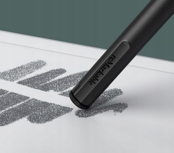 reMarkable Marker Plus stylet noir - avec gomme - stylo EMR - 4096 niveaux de pression - 9 pointes remplaçables incluses
