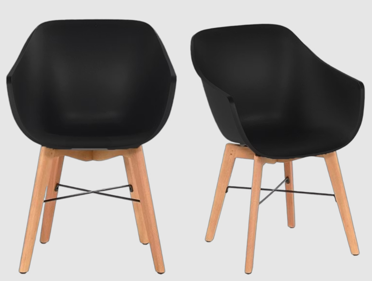 2x Hartman Iris Chair | Black