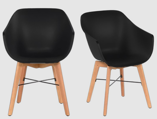 2x Hartman Iris Chair | Black