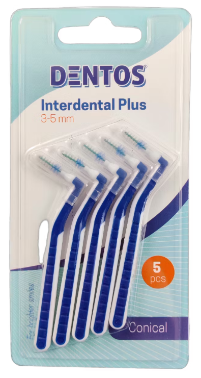 Dentos Interdental Plus Râpes coniques 3-5 mm - 60 pièces - Pour un nettoyage interdentaire minutieux