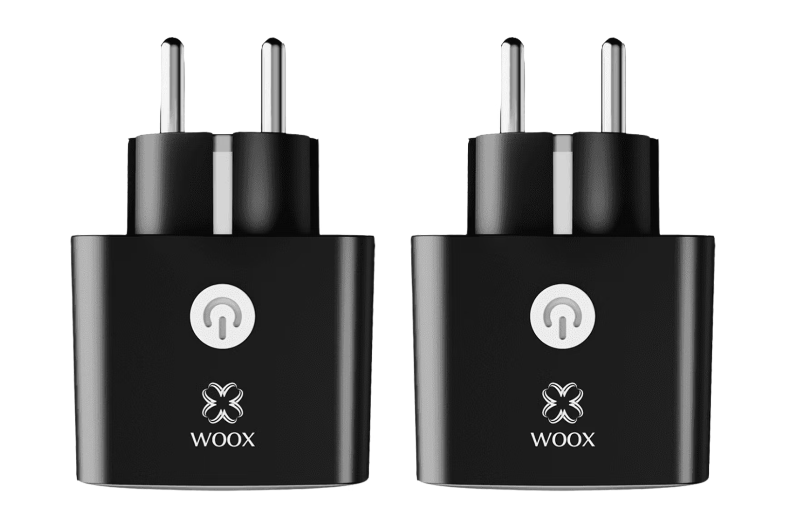 Woox R6169 Wifi & Matter Smart Plug 2-pack - Noir - 55 x 55 x 84 mm