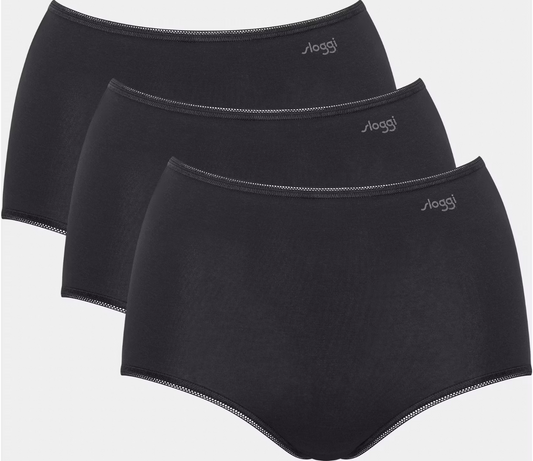 Sloggi Pure Comfort H Maxi Briefs 3-pack - Noir - Taille S