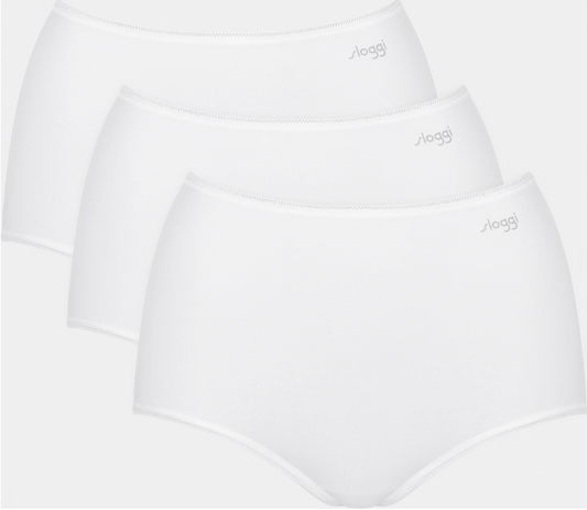 Sloggi Pure Comfort H Maxi Briefs 3-pack - Blanc - Taille XS