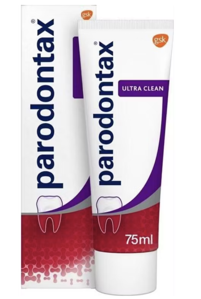 Parodontax Ultra Clean Toothpaste 75 ml - 8 Pieces - Nettoyage en profondeur et gencives renforcées