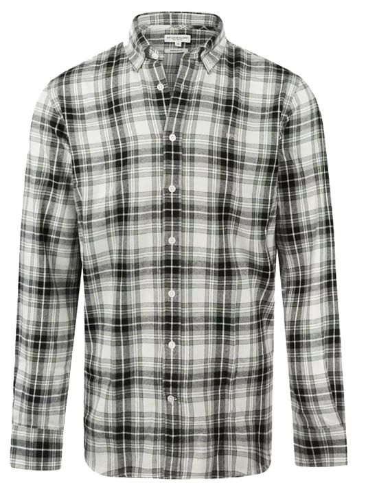 McGregor Flannel Shirt Winter Sage Checkered Green/Grey/White - XL