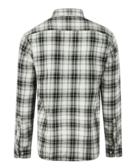 McGregor Flannel Shirt Winter Sage Checkered Green/Grey/White - XL