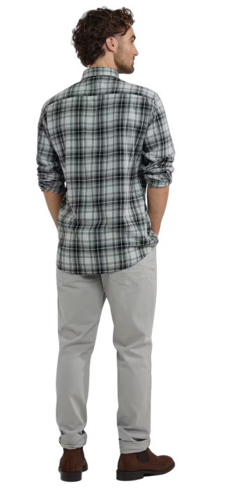 McGregor Flannel Shirt Winter Sage Checkered Green/Grey/White - XL