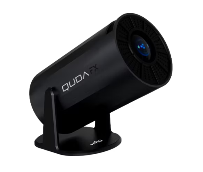Veho Quda FX Portable Smart Projector - 90 x 90 x 193 mm - Noir