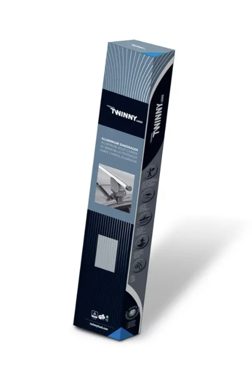 Twinny Load Roof Carrier Kit A99 Aluminium - Silver - Pour garde-corps fermés, fermés ou ouverts d'origine