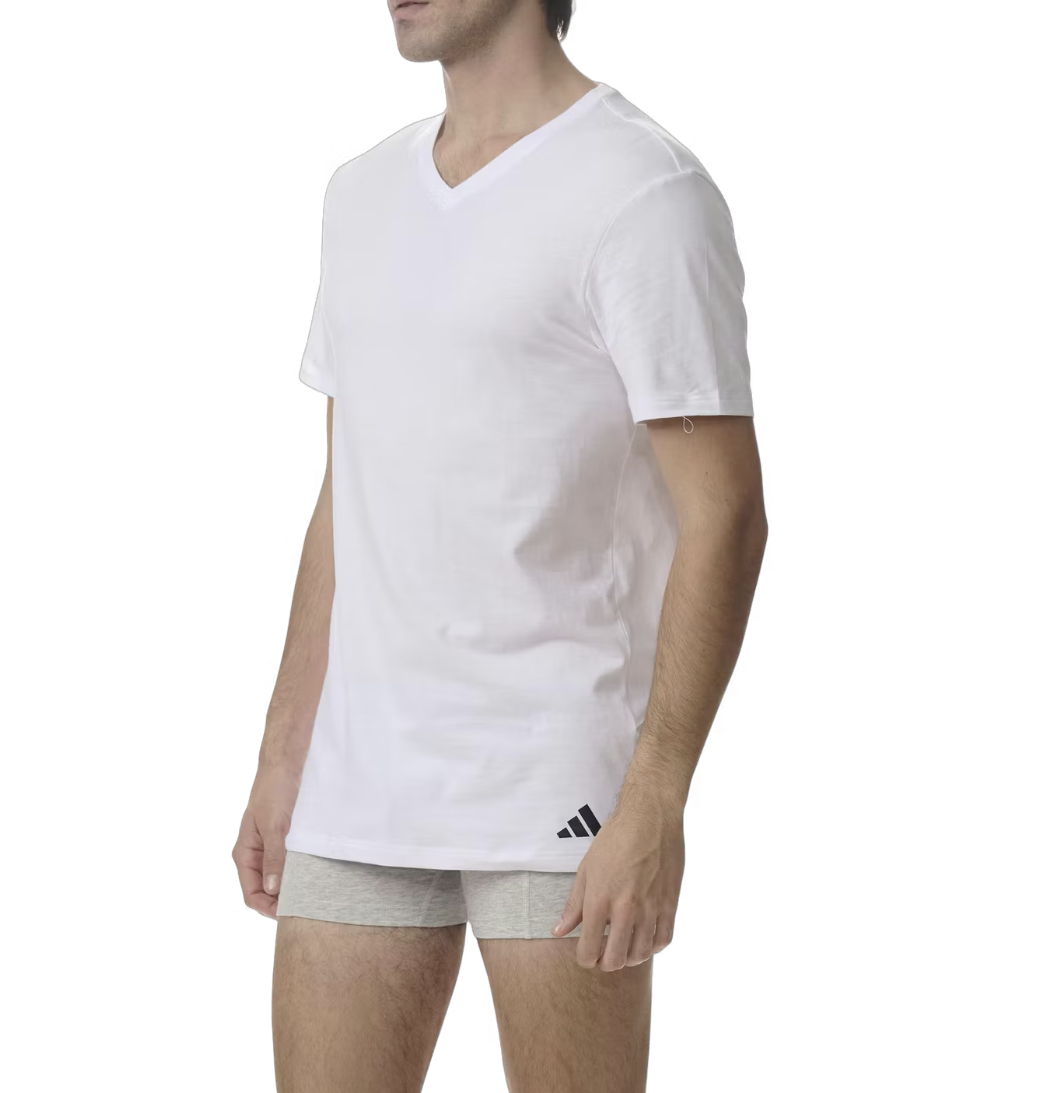 Adidas Basic T-Shirt 3x taille L Assortie 4AM012-908-L V-neck - 3PK Adidas