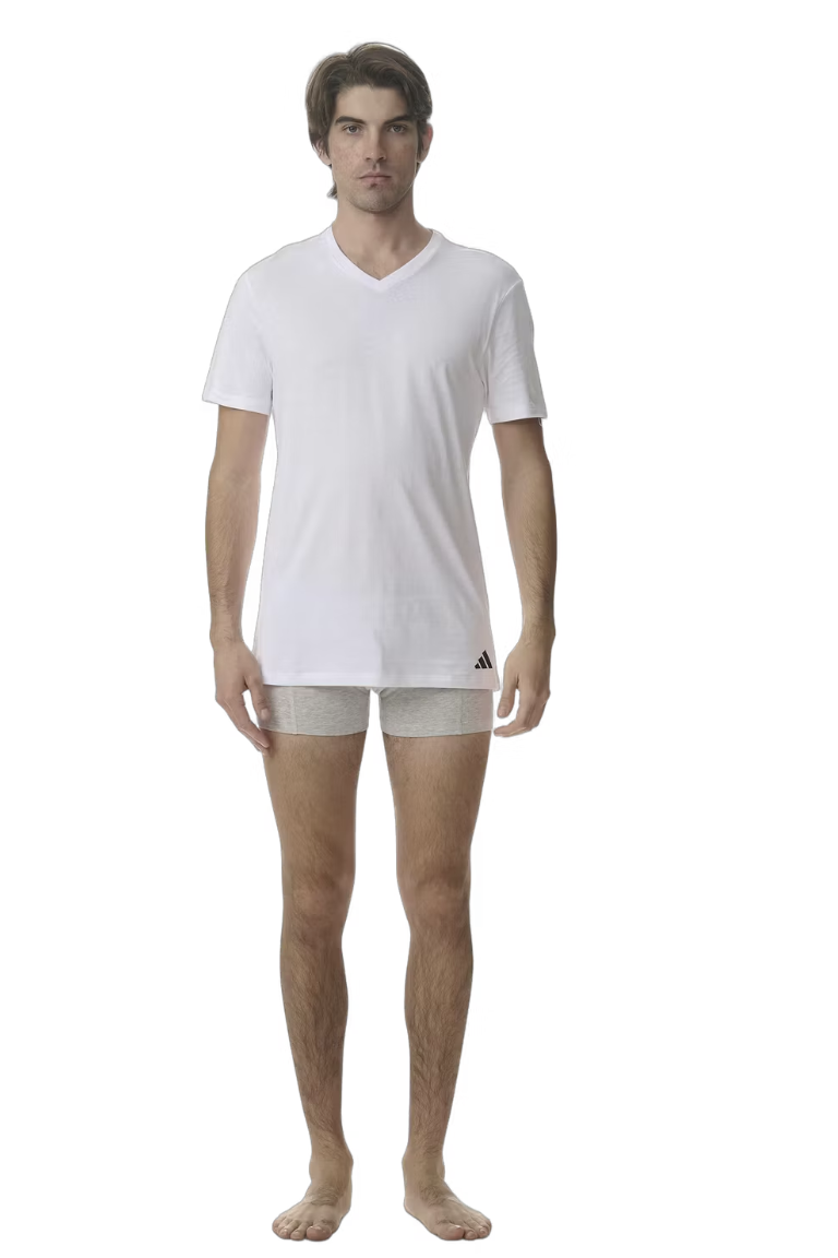 Adidas Basic T-Shirt 3x taille L Assortie 4AM012-908-L V-neck - 3PK Adidas