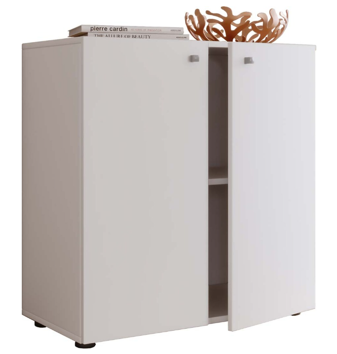 Armoire de rangement Vcm Vandol à 2 portes et étagère - 75 x 70 x 36 cm