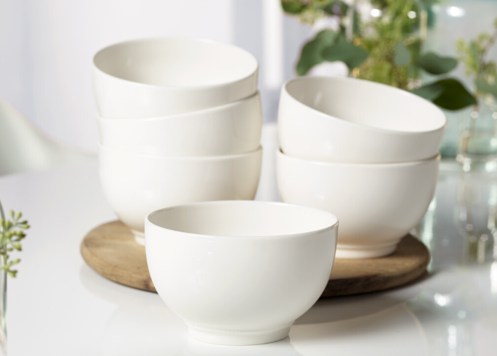 Vivo by Villeroy & Boch Bol blanc basique - 6 pièces - Blanc