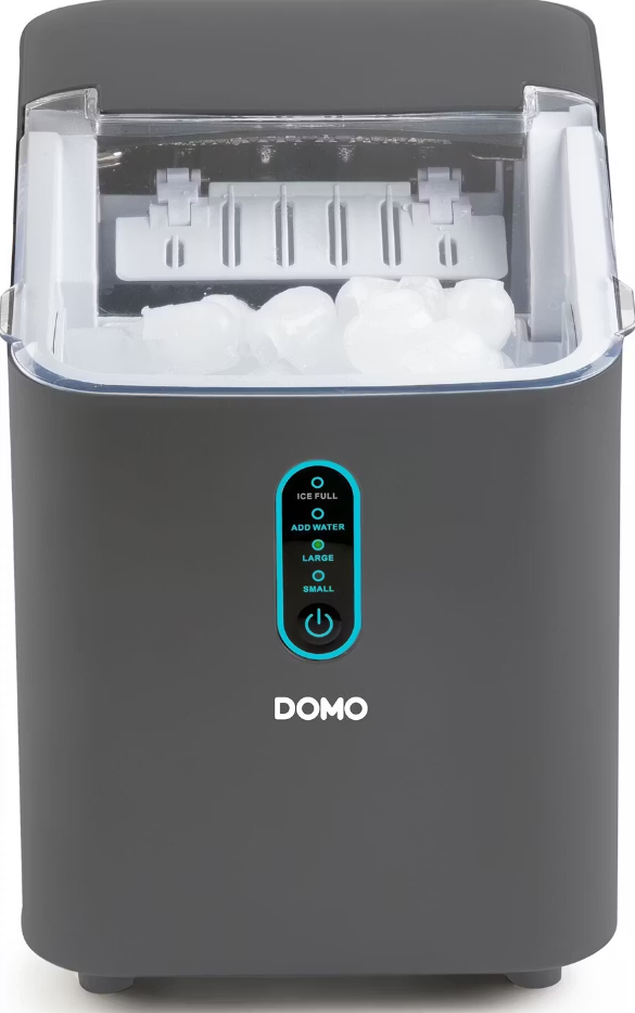 DOMO Machine à glaçons DO1132IB- 12kg/24h - 1 L - Gris
