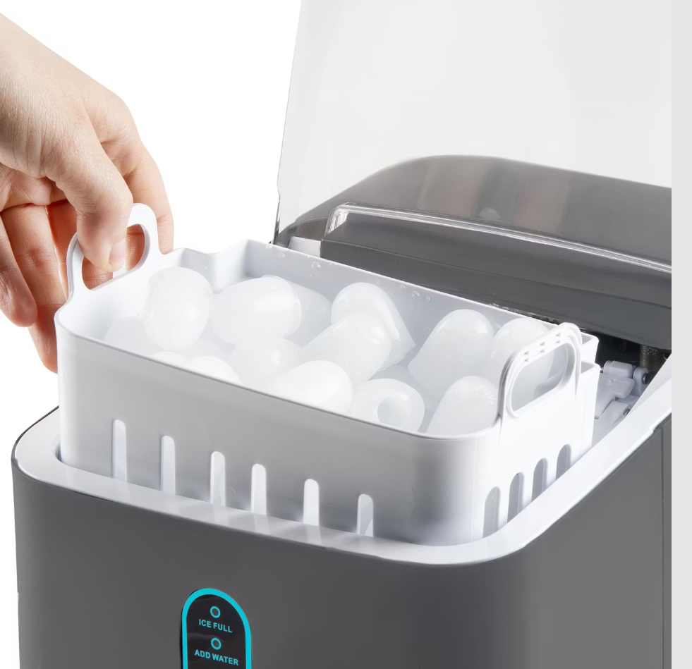 DOMO Machine à glaçons DO1132IB- 12kg/24h - 1 L - Gris