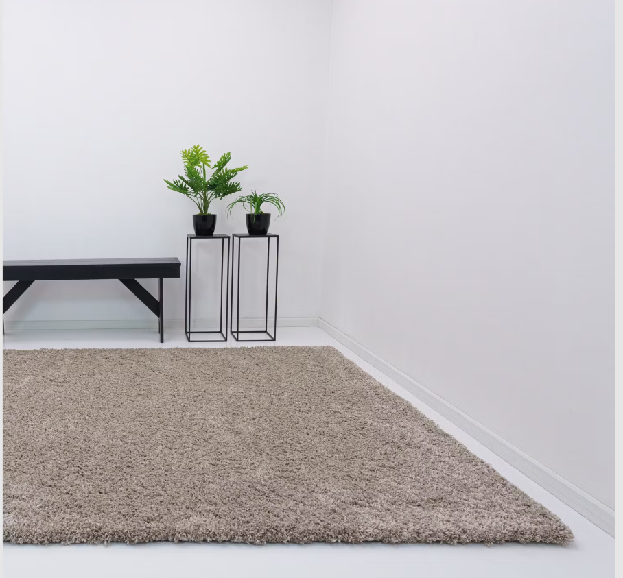 Tapis - Flair Minerals Wolmix naturel 180x180 - Fait à la main et durable - beige