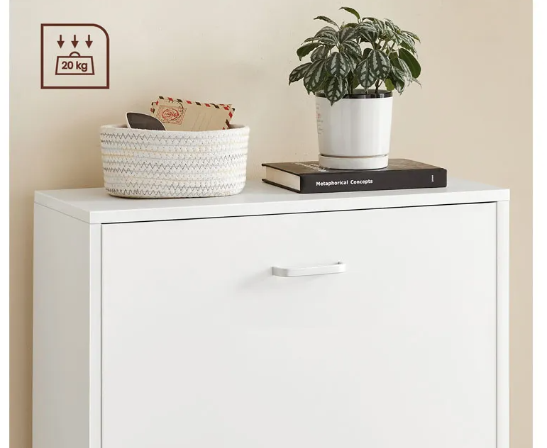 Home & Comfort Meuble à chaussures élégant et compact avec 2 tiroirs