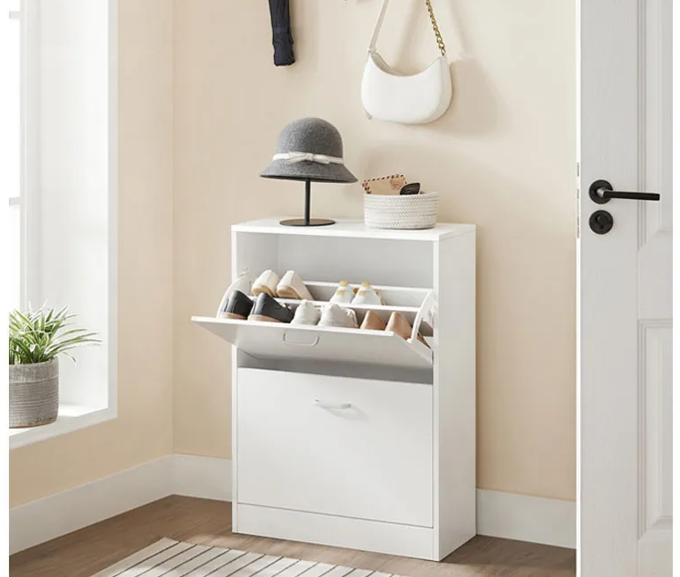 Home & Comfort Meuble à chaussures élégant et compact avec 2 tiroirs