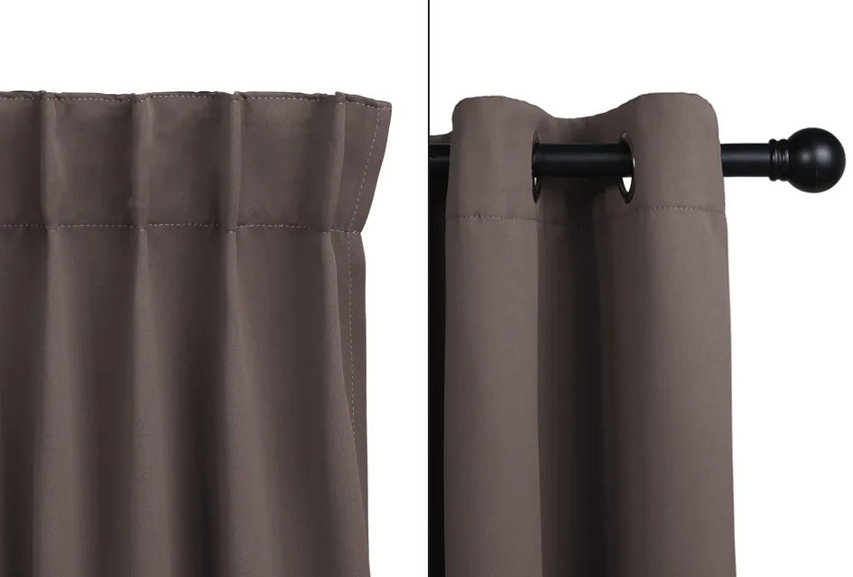 Home & Comfort Rideaux occultants - Taupe foncé - 150x250 cm