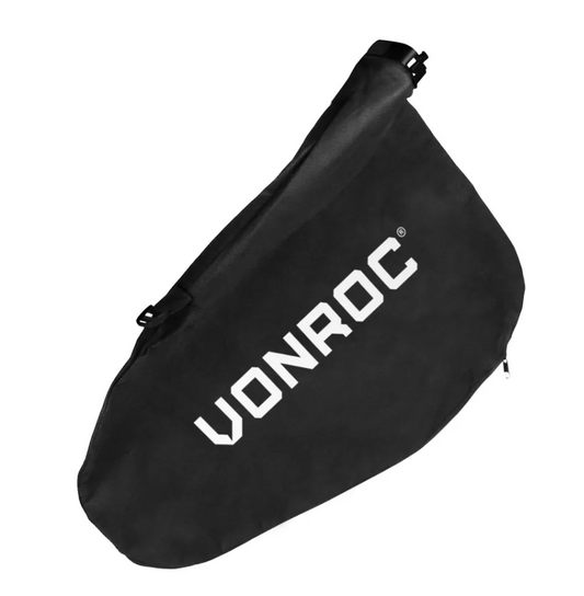 Sac de ramassage Vonroc - pour souffleur de feuilles 3300W - LB501AC | 40L - Noir