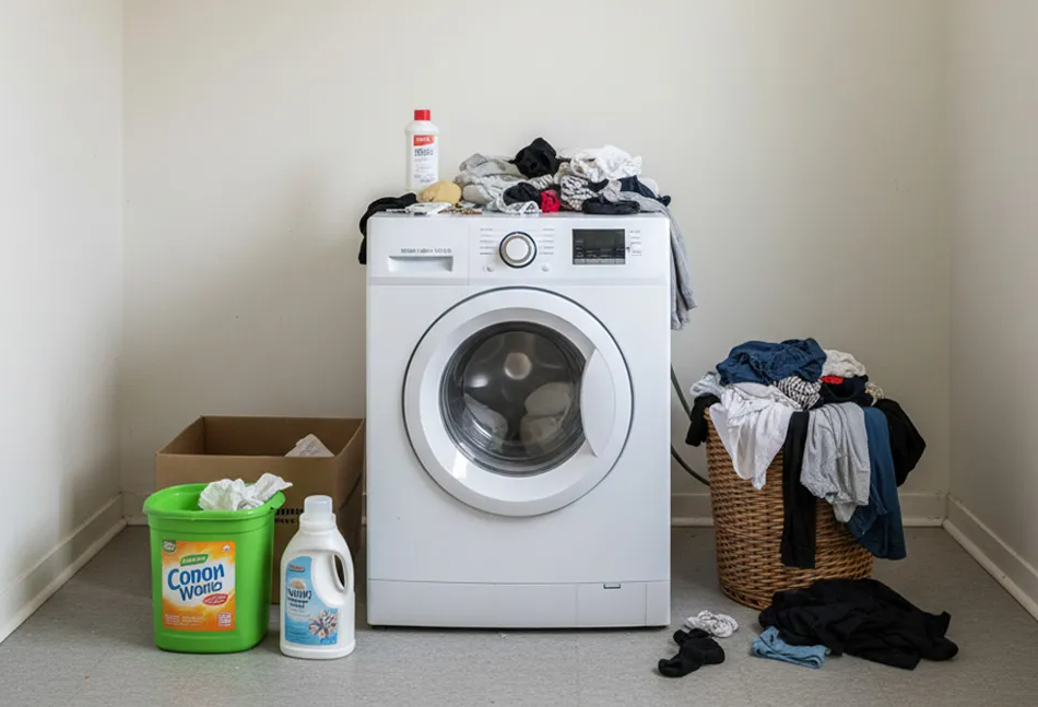 Home & Comfort - Armoire de conversion peu encombrante pour lave-linge avec 3 étagères