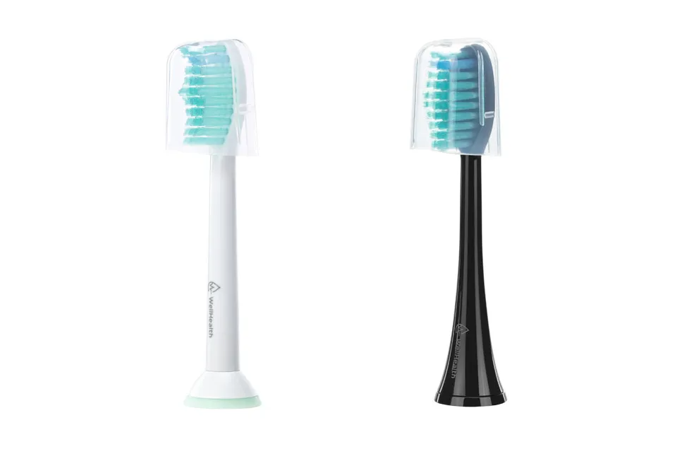 Wellhealth - Lot de 16 - têtes de brossage universelles pour votre brosse à dents électrique - Noir
