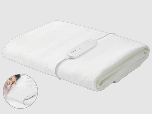 Couverture électrique Inventum HN132 150 x 80 cm Polaire blanche - 4 niveaux de chaleur avec minuterie