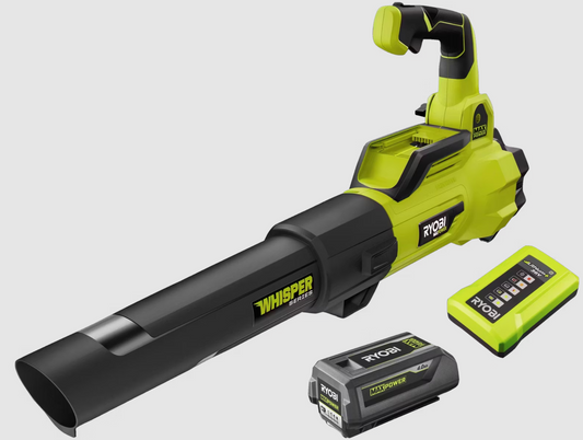 Ryobi Leaf Blower Set 36V - 176 km/h - Batterie 4.0 Ah et chargeur inclus