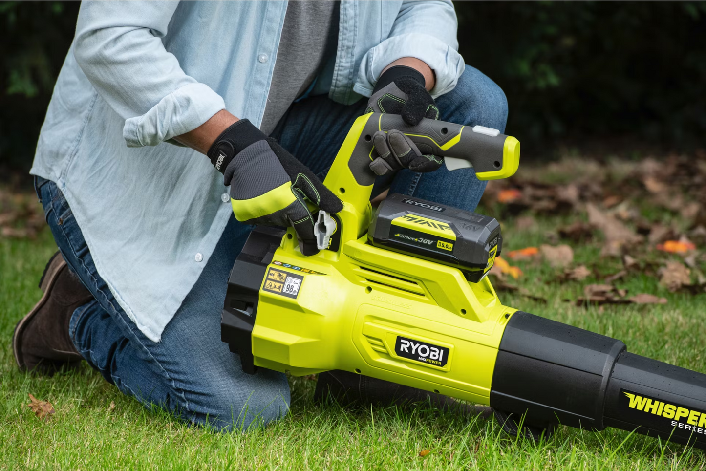 Ryobi Leaf Blower Set 36V - 176 km/h - Batterie 4.0 Ah et chargeur inclus