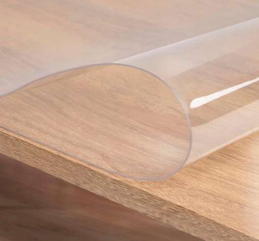 Film protecteur de table WOLTU - PVC transparent 1 mm - 80 x 140 cm - Imperméable et lavable