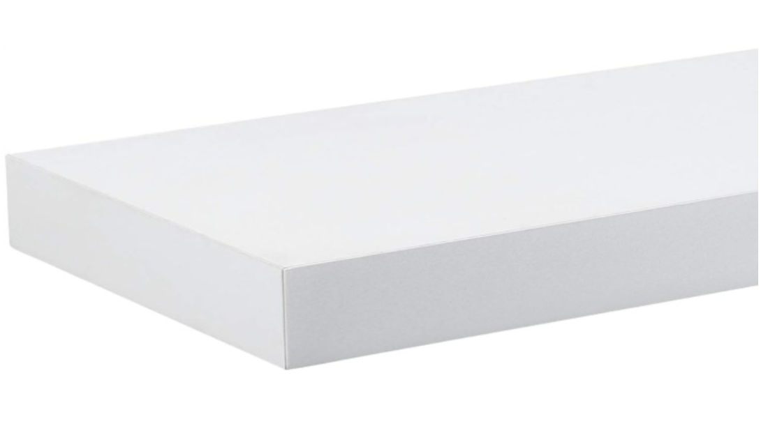 eSituro SWS0196 - étagère murale flottante - MDF blanc - 60 x 23 x 3,8 cm