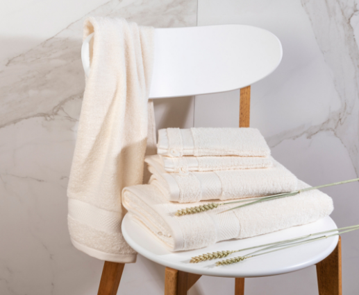 Ensemble textile de bain DoubleDry 30 pièces - 500 g/m2 - Crème