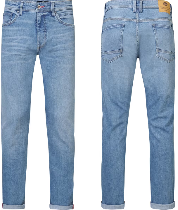 Jeans Petrol Industries Santiago - Denim droit - Effet usé clair - W33-L34