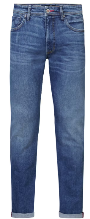 Petrol Industries Santiago Jeans - Denim droit - Effet usé moyen - Taille 33-34