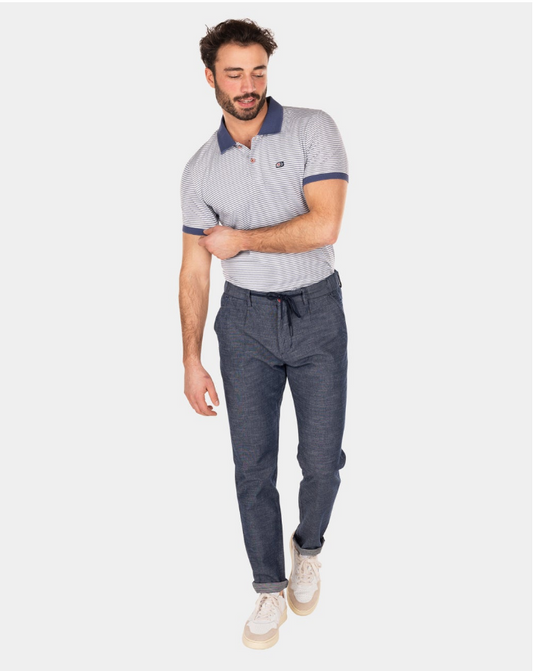 Polo extensible New Zealand Auckland - Tissu extensible - Bleu marine - Taille 3XL