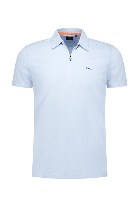 Polo extensible New Zealand Auckland - Tissu extensible - Bleu Rhythm - XL