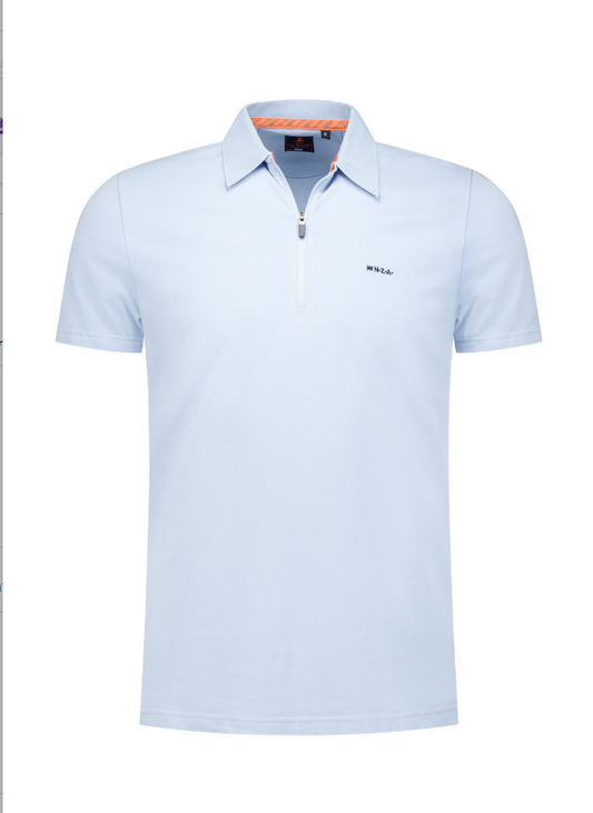 Polo extensible New Zealand Auckland - Tissu extensible - Bleu Rhythm - XXL