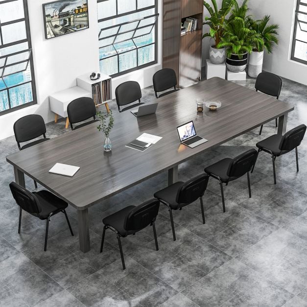 Coast Meeting Chairs Set - Stackable - Ergonomic - Linen - Metal - 5-Piece - Black