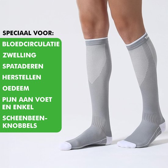 Bas de compression Travelhawk - 3 paires de bas de soutien pour le sport et le voyage